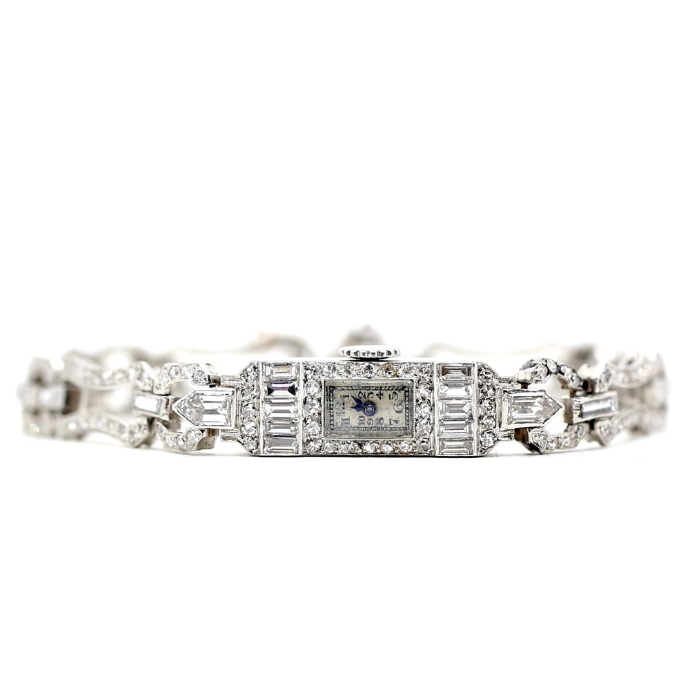 4.50 Carat Antique Diamond Bracelet WW2 Era